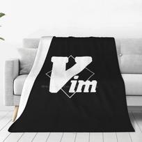 Minimalistic Vim Logo : White Soft Warm Throw Blanket Vim Text Editor Vim Ide Vim Linux Vim Unix Vim Gnu Arch Vim Bsd Open 75x100cm (30x40inch)