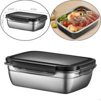 „Bento Box“ maisto saugykla Daugiafunkcis vaisių konteinerių konservavimo pietūs šaldytuvui 1800ml gray