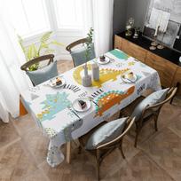 Animacinių filmų dinozaurų staltiesės atostogų dekoras vandeniui atsparios stačiakampės staltiesės Vestuvių dekoro stalo viršelis 4pcs 33x48 Table mat gray