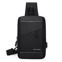 Unisex juosmens krepšys krūtinės krepšys Crossbody Bag Hip Waist Pack diržas piniginė Drobė juoda