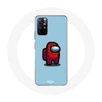 Coque pour Xiaomi Redmi Note 11s 5G Among Us jeu vidéo Fond bleu mėlyna
