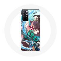 Coque pour Xiaomi Redmi Note 11s 5G Tanjiro et Nezuko Demon Slayer Kimetsu no Yaiba Anime