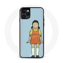 Case - maniacase - Iphone 12 mini - Black - Soft - Squid Game doll juoda