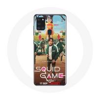 Coque - Samsung - Galaxy A21S - Souple - Blanc - Squid Game