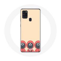 Protective Case - Samsung - Galaxy A21S - Triangle, Square and Circle Masks - Fan Art - Soft