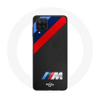 Coque - Maniacase - Samsung Galaxy A12 - BMW M Logo - Carbone - Protection rigide