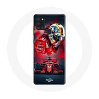 Coque - Formule 1 - Galaxy A21S - Rouge - Souple - Sebastian Vettel raudona