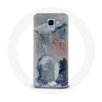 Coque pour Samsung Galaxy A8 2018 Fond de texture abstraite gris