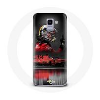 Coque pour Samsung Galaxy A6 2018 Formule 1 Sebastian Vettel Pilote automobile F1 Rouge raudona