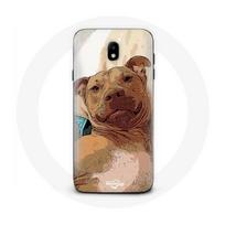 Coque pour samsung galaxy J5 2017 American Pit Bull Terrier Marron