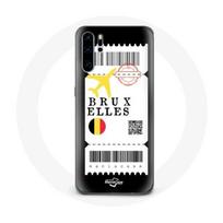Coque pour Huawei P30 pro Billet d'avion Bruxelles Belgique