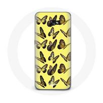 Coque pour Samsung A5 2016 Papillons Fond Jaune geltona