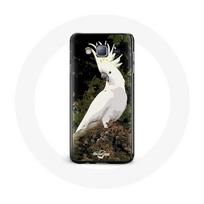 Coque pour Samsung Galaxy J7 Cacatoes Perroquets Blanc sur l'arbre