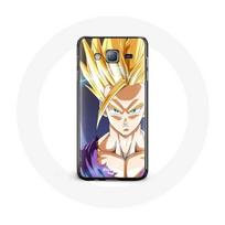 Coque pour Samsung Galaxy J7 2016 Manga Dragon Ball Sangoku Visage énervé
