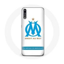 Coque pour Huawei P20 Pro Olympique de Marseille Logo Fond Blanc balta