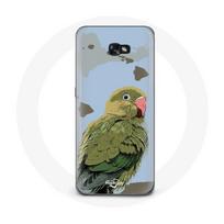 Coque pour Samsung Galaxy A5 2017 Perruches Oiseaux vert