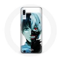 Coque pour Samsung Galaxy A40 Tokyo Ghoul Visage Moitié