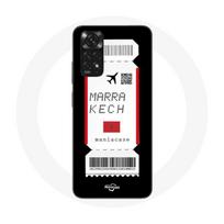Coque pour Xiaomi Redmi Note 11S Billet d'avion Marrakech Maroc