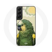 Coque pour Samsung Galaxy S21 FE Amazone Perroquets Vert žalia