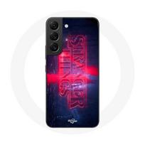 Coque pour Samsung Galaxy S21 FE Stranger Things Logo Transparent Saison 4 Bande annonce 2022