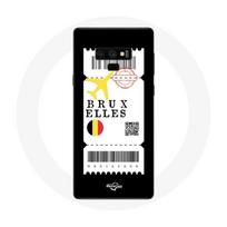 Coque pour Samsung Galaxy Note 9 Billet d'avion Bruxelles Belgique