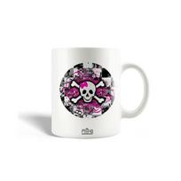 Mug en Céramique Girly Skull and Bones by Roseanne Jones