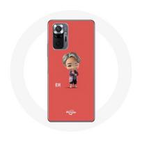 Coque pour Xiaomi Redmi Note 10 Pro BTS TinyTAN Animation RM juoda