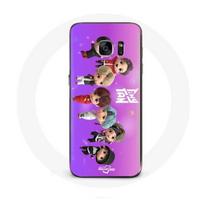 Coque pour Samsung Galaxy S6 BTS TinyTAN Animation Affiche RM Jin Suga J-Hope Jimin Jungkook Et V Mi