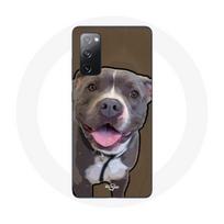 Dėklas Samsung Galaxy S20 FE Baltas pilkas pitbulis