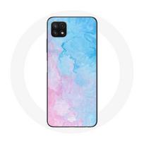 Coque pour Samsung Galaxy A22 5G Fond bleu rose