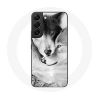 Coque pour Samsung Galaxy S21 FE Loup Duo animaux