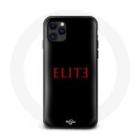 Coque pour iphone 11 Elite Saison 5 Logo Rouge Fond Noir