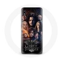 Coque pour Samsung Galaxy A10 Game of Thrones Saison 8 Le Trône de Fer L'affiche de L'équipage Logo