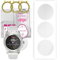 3x apgo Hydrogel Screen Protector for MyKronoz ZeTime Oryginal, Hydrogel Film, with positioning layer easy installation