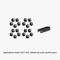 LUCKEASY For Tesla Model 3 Model X Model S 2017-2023 Wheel Hub Screw Cover Kit Car Accessories Wheel Nut Caps 20Pcs/Set M3-EX35L