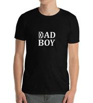 Bad Boy Logotipas Kulkos Marškinėliai Jam Gatvės Gyvenimas Šaunus Požiūris Kietas Unisex Marškinėlis S