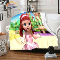 3D animacinis serialas Rainbow Ruby Vaikams skirta antklodė Lulu ir meškiukas miela Pažintinė nuotykių animacija Flanelė 30x40in