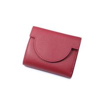 WTEMPO moteriška laisvalaikio kredito kortelė Banko kortelė Mini piniginė Minkšta PU piniginė Daugiafunkcinė vienspalvė trumpa piniginė 12*9*2cm raudona