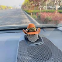 Car Ornament for Volvo S80 S60 S90 XC40 XC60 XC90 V90CC Central Speaker Decorate Hat Man Gift Auto Modification Accessories 1