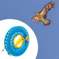 Akinys valas virvė vyniotuvas vyniojimo rankena su 700M rite moterims vyrams Blue and Yellow