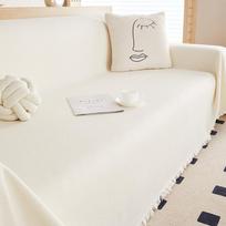 Teddy Velvet Waterproof Sofa Cover Cloth Towel All-season Universal Non-slip Sofa Cover Cover Anti-cat Scratch Cloth Cushion Dust Cover 180*130cm white