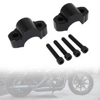 2x Motorcycle Handlebar Risers Replace Parts Black for XT700Z black