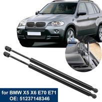 2 vnt. automobilio variklio gaubto pakėlimo oro atramos strypų strypų strypas, skirtas BMW E70 E71 X5 X6 2006 2007 2008 2009 2010 2011 2012 2013 51237148346