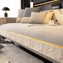 Šenilinio sofos pagalvės siuvimo sofos pagalvių komplektas Atlošo rankšluostis Keturis sezonus universalus sofos pagalvės Modernus neslystantis sofos užvalkalas 70x70cm 1pcs gray