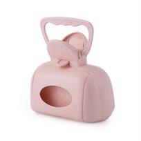 Dog Poop Bag Dispenser Pet Waste Picker Travel Outdoor Pooper Scooper Scoop Clean Pick Up Remove Clamp Cleaning Tool Pet Product rožinė