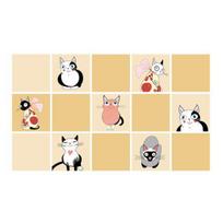 Tile Sticker Anti-oil High Temperature Resistant PVC Waterproof Self-adhesive Decal for Kitchen Stove