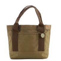 Canvas Lunch Box Lady Food Storage Bags Lunch Bag Handbag Pouch Picnic Tote Small Handbag Dinner Container black