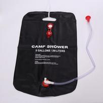 Camping equipment shower bag, picnic water storage bag, outdoor shower bag, outdoor camping folding water bag, shower bag 20L black
