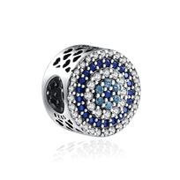 New 2024 925 Sterling Silver Plated Blue Pave Series Star Owl Butterfly Moon Pendant Diy Jewelry Bead Fit European Bracelet
