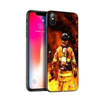 Juodas tpu dėklas iphone 5 5s SE 2020 6 6s 7 8 plus x 10 dangtelis iphone XR XS 11 pro MAX dėklas Firefighter Heroes Fireman iphone 5 5S SE